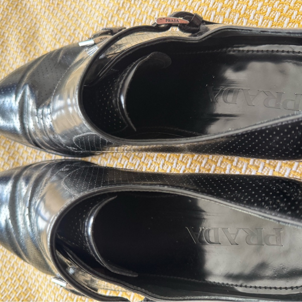 Prada Monk Strap men’s Shoes. US 10. Double Buckle . Perforated Leather EXC. - Picture 3 of 12